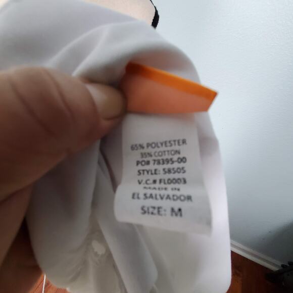 Vintage White Nurse Dress Coat Size M - Picture 7 of 9